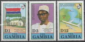 Gambia - Scott # 985-87 VF MNH