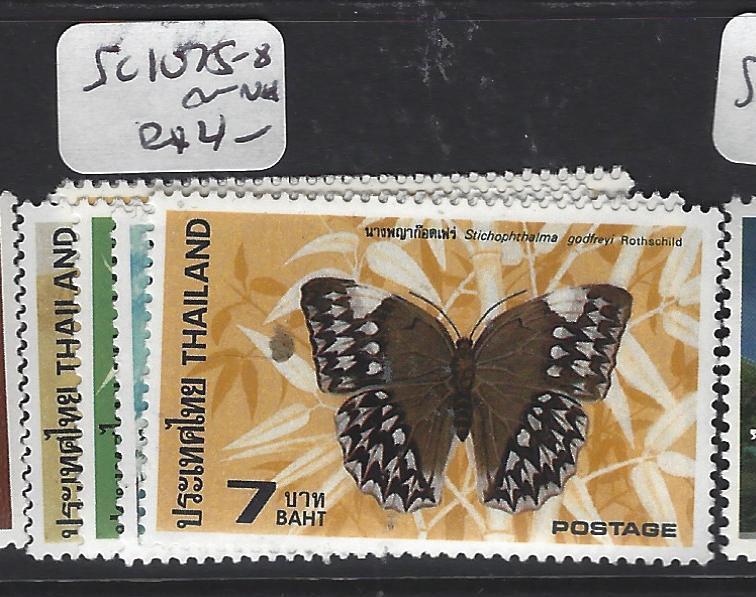 THAILAND (PP2112B)   BUTTERFLY  SC 1075-8   MNH