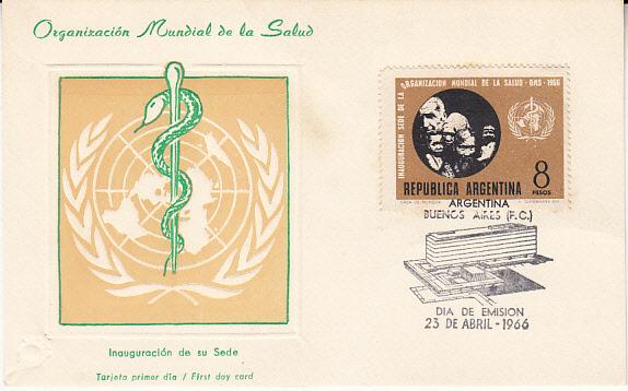 Argentina #795 FDC on  Card