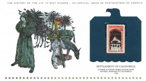 THE HISTORY OF THE U.S. IN MINT STAMPS SETTLEMENT OF CALIFORNIA