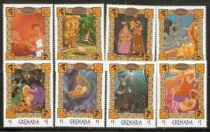 Grenada 1998 Birth & Childhood of Hercules Sc 2752 Disney Animated Cartoon Fi...