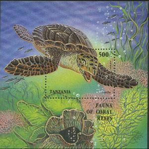 TANZANIA 1995 - Scott# 1411 S/S Turtles NH