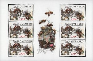 Slovakia 2023 MNH sheet honey bees