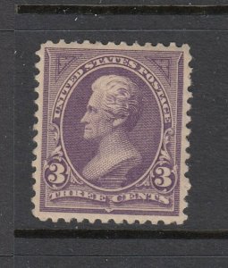 #253 3c Jackson (Mint Hinged) PSE Certificate cv$110.00