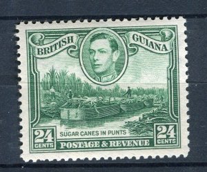 BRITISH GUIANA; 1938 early GVI Pictorial issue Mint hinged Shade of 24c. value
