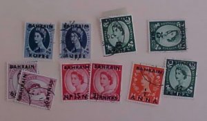 BAHRAIN STAMPS SET OF 10 DIFF. 1960's USED