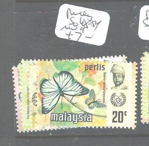 MALAYA PERLIS (P1804B) BUTTERFLY  SG48-54  MOG