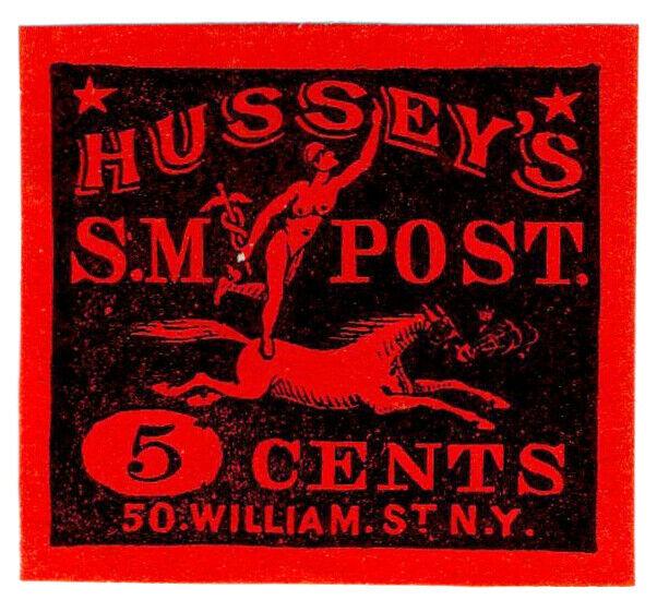 (I.B) US Local Post : Hussey's Special Message 5c