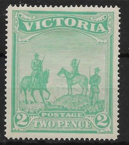 AUSTRALIA - VICTORIA SG375 1900 BOER WAR FUND 2d (2/=) EMERALD-GREEN  MTD MINT