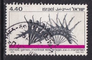 Israel  #604  used  1976    Olympic games  £4.40    without tab
