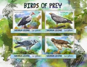 SIERRA LEONE 2017 SHEET BIRDS OF PREY srl17316a