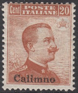 Egeo - Calimno n.  9 - MNH** cv 480$ no watermark with Certificate