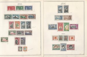 Ceylon Collection 1861 to 1969 on 20 Minkus Specialty Pages, Loaded