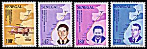 Senegal 1117-1120, MNH, Air Rally, Saint-Exupery