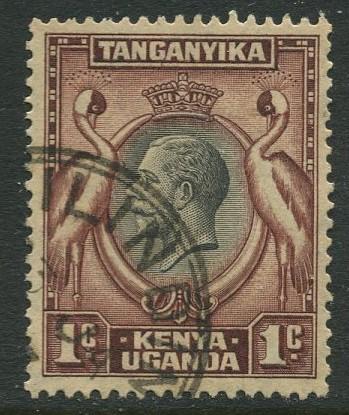 Kenya & Uganda - Scott 46 - KGV Definitive -1935 - FU- Single 1c Stamp