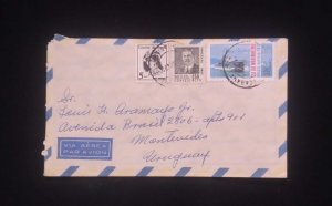 C) 1972. BRAZIL. CHARACTERS. NAVY DAY. ENVELOPE SENT TO URUGUAY. XF