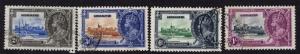 $Gibraltar Sc#100-3 used, VF, complete set, Cv. $47.50