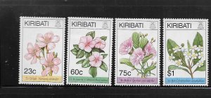 Kiribati 652-655 (4) Set MNH 1994 Flowers