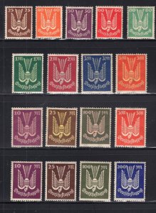 GERMANY REICH 1922-1923 INFLATION DOVE AIR MAIL COMPLETE C3-C19 PERFECT MNH