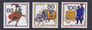Germany  Berlin  #9NB272-9NB274  MNH 1989   Postal deliveries