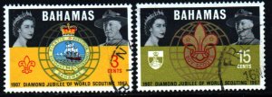 Bahamas #267-268   used