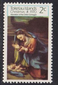 Tokelau # 21, Adoration by Correggio - Christmas, NH