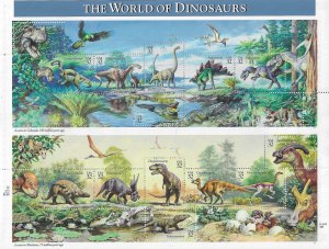 US #3136 WORLD OF DINOSAURS PANE OF 15 32C STAMPS - MINT NEVER HINGED