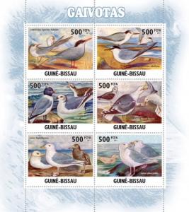 GUINE BISSAU 2011 SHEET GAVIOTAS GAIVOTAS BIRDS OISEAUX PASSAROS AVES UCCELLI