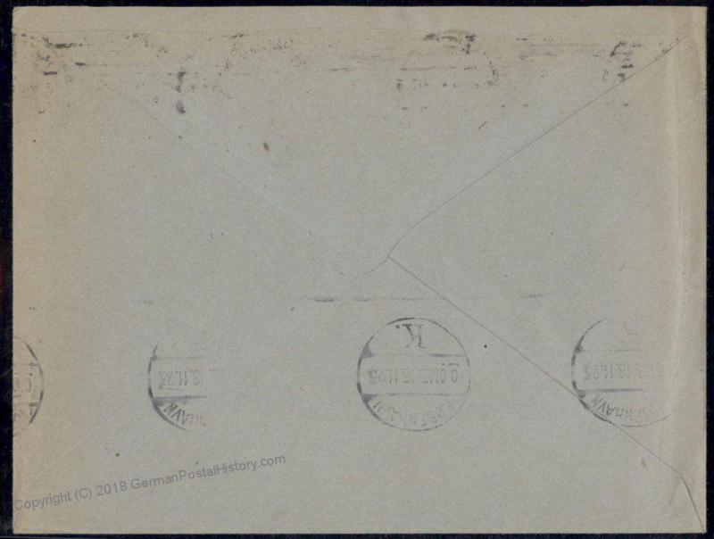 Germany 1923 November Inflation Cover Denmark 10 Billion Mark Stamps 73313