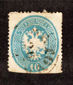 AUSTRIA LOMBARDY VENETIA #18 USED *MINOR FLAW* ~JM-0519