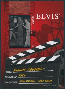 Bequia Stamps 2011 MNH Elvis Presley in Movies Kissin' Cousins People 1v S/S I