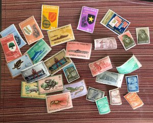 Indonesia 45 diff MH MNH commemorative definitive stamps