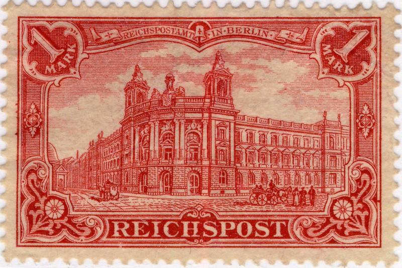 ALLEMAGNE / GERMANY - 1900 Mi.63b 1Mk Carmine Red - Mint No Gum (*)