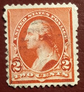 US #220 Used Lightly Cancelled VF Stamp 1890