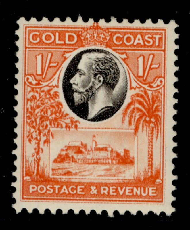 GOLD COAST GV SG110, 1s black and red-orange, M MINT.