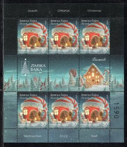 1942 - SERBIA 2022 - Christmas - Winter Fairy Tale - MNH Mini Sheet
