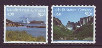 Greenland Sc 240-1 1991 Tourism stamp set mint NH