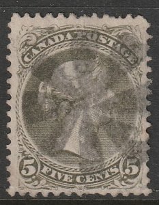 Canada Large Queen #26iv Fancy Cancel, Used with small thin   (~2018)