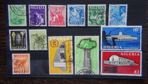 Nigeria 1961 set complete to £1 SG89/101 Fine Used