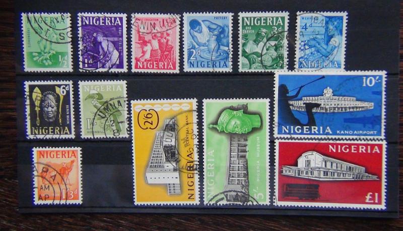 Nigeria 1961 set complete to £1 SG89/101 Fine Used