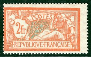 FRANCE Stamp Scott.127 2fr High Value MERSON (1920) Mint LMM Cat $42+ BLBLACK7