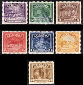 El Salvador Scott 574-80 F to VF used. Lot # A.  FREE...