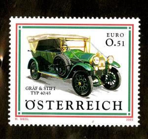 AUSTRIA 1902 MNH SCV $1.40 BIN $.70 CARS