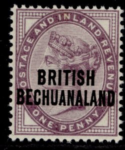 BRITISH BECHUANALAND QV SG33, 1d lilac, NH MINT.