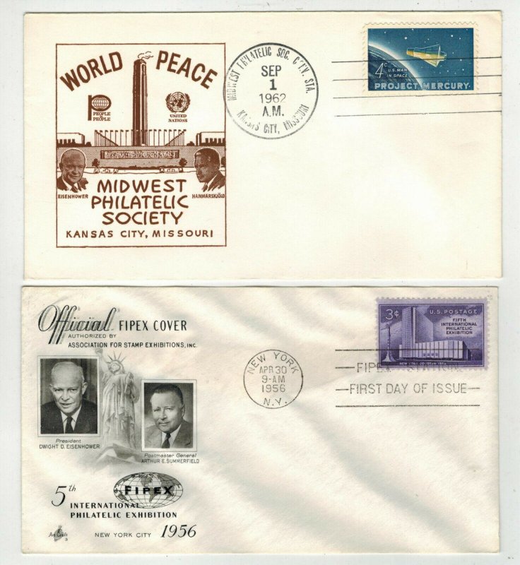 General President DWIGHT EISENHOWER COLLECTION SET OF 13 Covers/Cards/FDCs