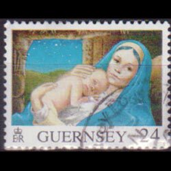 GUERNSEY 1996 - Scott# 581 Christmas 24p Used