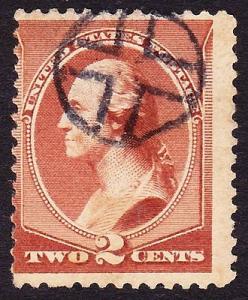 Scott 210, Used with CROSS in Circle Fancy Cancel