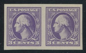 USA 535 - 3 cent Imperf Type IV - XF Mint never hinged imperf pair