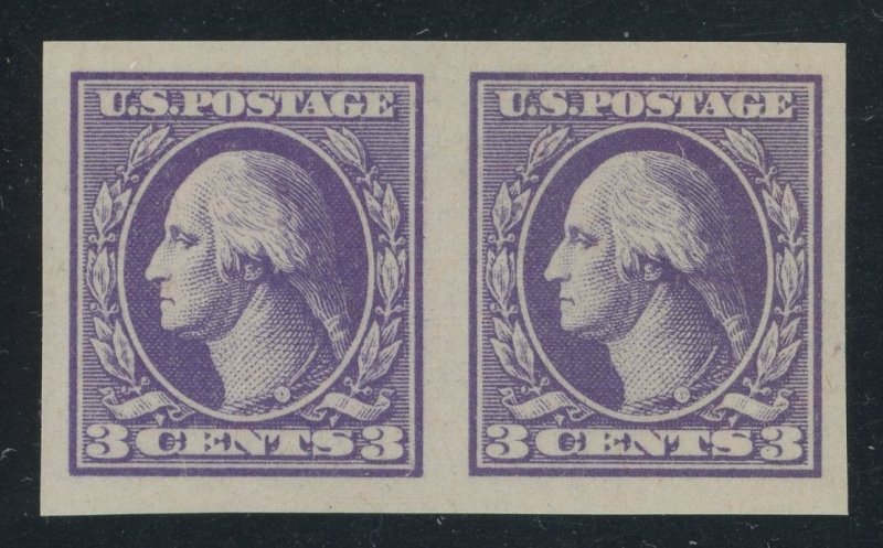 USA 535 - 3 cent Imperf Type IV - XF Mint never hinged imperf pair