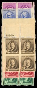 United States, 1930-Present #884-888 Cat$26.50, 1940 American Artists, set of...